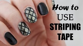 How To Use STRIPING TAPE In Nail Art  Nailed It NZ [upl. by Assilat]