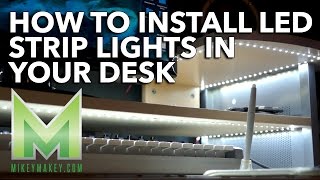 EASY to Install RGB Light Strips for an EPIC Desk Setup [upl. by Nesiaj]