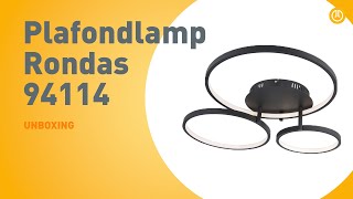 Plafondlamp Rondas 94114  UNBOXING [upl. by Acherman]