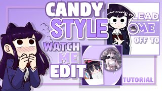 Full Candy style edit tutorial in alightmotion  How to Edit Candy Style  KomiSan Edit [upl. by Villada]