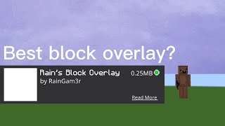 The best block overlay for mcbemcpeFPS BOOST [upl. by Ailimat]