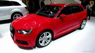 2013 Audi A3 20 TDI SLine  Exterior and Interior Walkaround  2012 Paris Auto Show [upl. by Hjerpe]