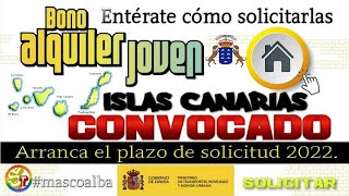 Bono Alquiler Joven 2022 Islas Canarias 📅💰 Este es el plazo de solicitud BBVA [upl. by Kallista]