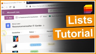 Microsoft Lists Tutorial deutsch [upl. by Bunder]