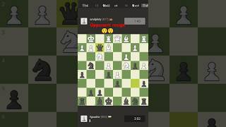 opponent resignation in chess 😯😯 best chess tricks for beginners 😍😍 [upl. by Elva]