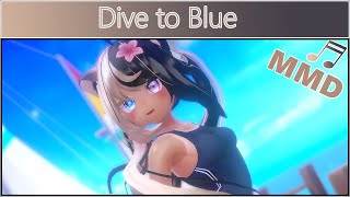 Dive to Blue  iMarine CV Aya Uchida performed by Byakko Howaito  VRCMMD 2K60FPS [upl. by Haldi]