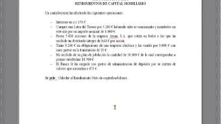 Lec003 Práctica Rendimientos Capital Mobiliario IRPF umh1896 201516 [upl. by Odlanier]