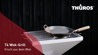 THÜROS T4 Wok Edelstahlgrill  garen dem Wok und grillen [upl. by Naggem]