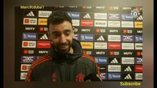 Bruno Fernandes postmatch interview Manchester 43 Liverpool [upl. by Akeenat]