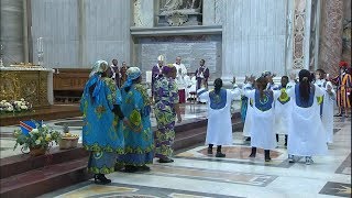 Holy Mass in the Zaire Rite with Pope Francis on the 1st Sunday of Advent 1 December 2019 HD [upl. by Cassandra]