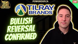 LIVE TLRY Bullish Reversal Confirmed Tilray Medical Announces Scientific Study Patients Over 50 [upl. by Merill234]