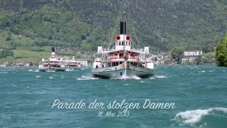 100 Jahre Gallia  Dampfschiffparade auf dem Vierwaldstättersee [upl. by Conrade]