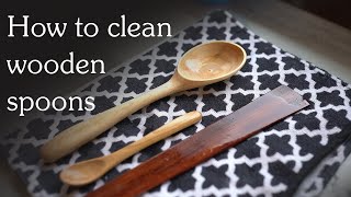 The Best Way to Clean Wood Spoons [upl. by Yesdnil]