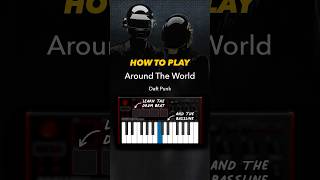 Learn how to play Around The World by Daft Punk 🤖 Part 1  Drum Beat amp Bassline [upl. by Buskus]