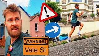 Running up the steepest street in England Vale St [upl. by Odragde]