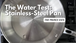 StainlessSteel Pan is NONSTICK  The Water Test  The Prince Eats [upl. by Wehtta]