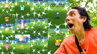 I Tried to Catch EVERY NEW SHINY at This Pokémon GO Event [upl. by Yddeg]