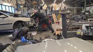 Volvo S80 T6 Engine swap timelapse 20210102 [upl. by Braswell]