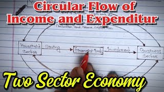 Circular flow of income and expenditure  Two Sector Economy  Economics Theoretical Class [upl. by Oine]