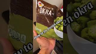 How to fry frozen OKRA  super easy recipe  easy okra recipe [upl. by Attezi]