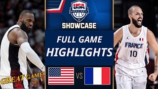 USA vs France  Full Game  Today Friendly International USAB SHOWCASE [upl. by Stempson]