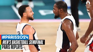 🇺🇸 USA vs Serbia 🇷🇸  Mens basketball FULL Semifinal  Paris Replays [upl. by Henri900]