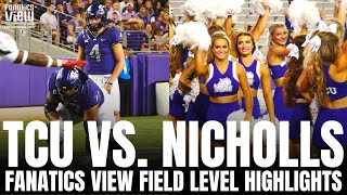 TCU Horned Frogs vs Nicholls State Colonels  Fanatics View College Football Game Highlights [upl. by Atirb499]