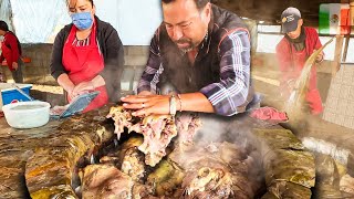 Viajé 5 HORAS por estos TACOS de BARBACOA 🌮 Barbacoa de Borrego  Tour Enorme de Comida Mexicana [upl. by Airdna82]