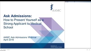 Ask Admissions Webinar Recording How to Present Yourself as a Strong Applicant [upl. by Lambart678]