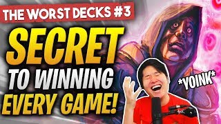 THE SECRET TO WIN ANY HEARTHSTONE GAME  The Worst Decks in Hearthstone 3  Rastakhans Rumble [upl. by Nikolaus]