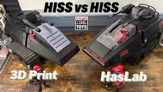 GI Joe Cobra HISS 3D Printed vs Haslab [upl. by Valina]