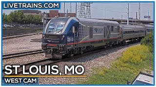 🔴 LIVE Trains Railcam  St Louis Missouri West Cam [upl. by Llen]