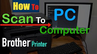 Brother Printer Scan To PC or Computer [upl. by Elleuqar]