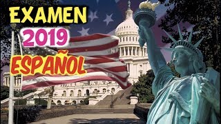 Nuevo Examen de Ciudadania Americana en Español 2019Preguntas de la ciudadania✅ [upl. by Cthrine]