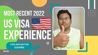 Most recent US visa interview experience in 2022 I Kolkata consulate I Tips and myths cleared [upl. by Darn510]