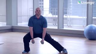 Stationary Lateral Lunge with Dumbbells [upl. by Stent255]