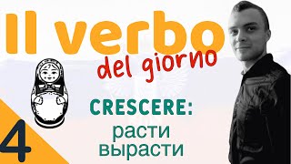 Verbi russi 4  CRESCERE расти  Coniugazione e esempi [upl. by Tegdig180]