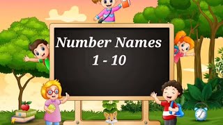 Number names 1  10  Number Spellings  Learn Numbers  123 numbers  Numbers Unit 1 [upl. by Nerac]