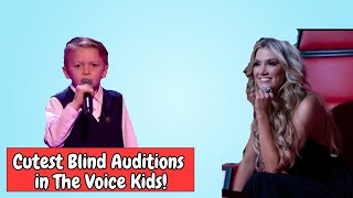 Cutest Blind Auditions in The Voice Kids [upl. by Eiuqnom948]