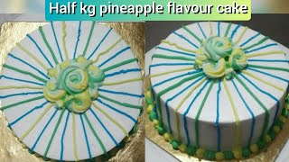 Half kg pineapple cake recipe  पाईनापल केक रेसिपी [upl. by Elboa]