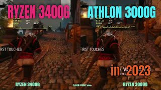 Athlon 3000g vs Ryzen 3400g  RX 6700 XT in 2023 [upl. by Lain]