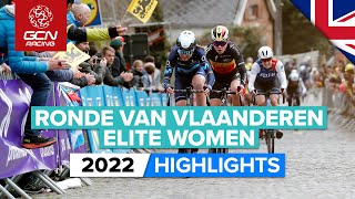 The Favourites Do Battle On The Bergs Of Flanders  Tour of Flanders 2022 Womens Highlights [upl. by Kenley352]