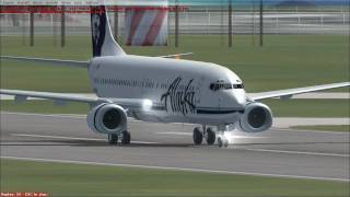 Microsoft Flight Simulator X Alaska Airlines Flight AS520 Seattle Tacoma Intl to Bob Hope Intl [upl. by Mercado136]