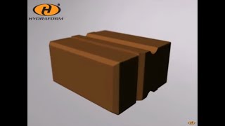 Hydraform 220mm Interlocking Conduit Brick [upl. by Pollerd415]