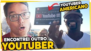 VISITEI O FAMOSO PIER DE SANTA MÃ”NICA E ENCONTREI OUTRO YOUTUBER NA RUA [upl. by Salita]