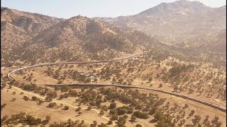 Tehachapi Live Train Cams DRONE AT ROWEN 11082019 [upl. by Brandice]