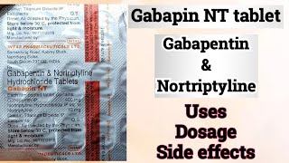 Gabapin NT tablet uses  Gabapentin amp Nortriptyline tablet uses  Neuropathic pain  नस दर्द की दवा [upl. by Materse]