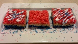 Fourth of July Rice Krispies Treats [upl. by Ylurt]