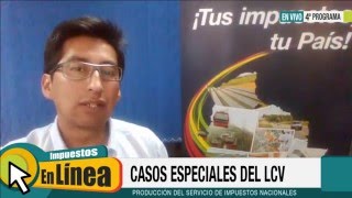 Programa 4 Llenado del LCV Casos Especiales [upl. by Yoho]