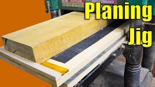 Planing Jig  How to Use Your Planer to Joint Wood  Woodworking Jig [upl. by Sarge49]